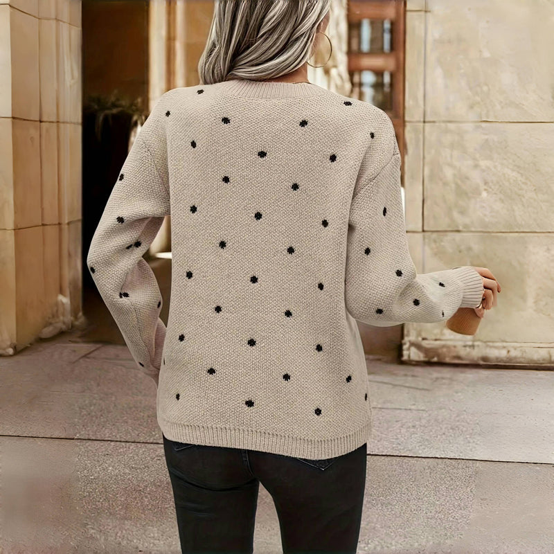 Anaëlle™ | Pull Élégant à Pois