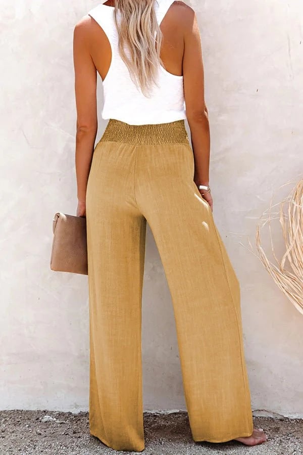 Riana™ | Pantalon taille haute coupe relax