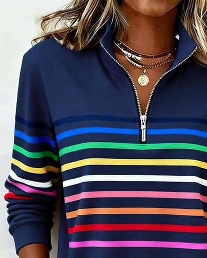 Camille™ | Pull Décontracté à Col Zippé