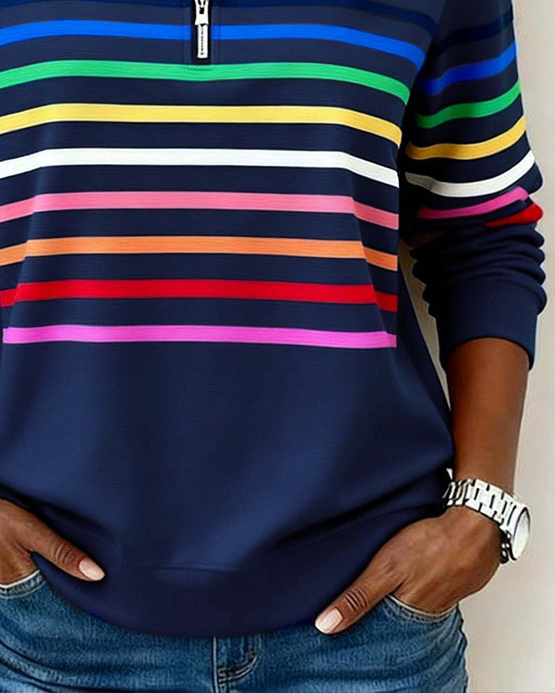Camille™ | Pull Décontracté à Col Zippé