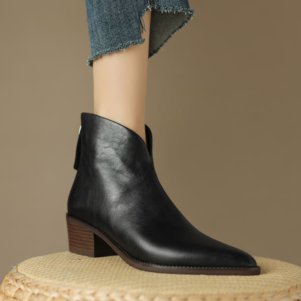 Séverine™ | Bottines Élégantes à Talon Raffiné
