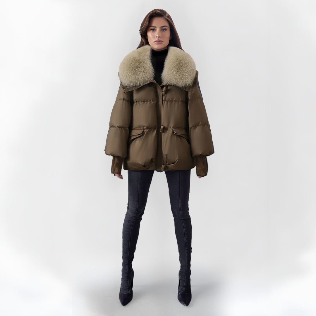 Céliane™ | Manteau Hiver Luxe Col Douillet