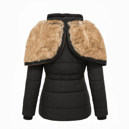 Ismérie™ | Manteau Hiver Doublure Fourrure Élégance