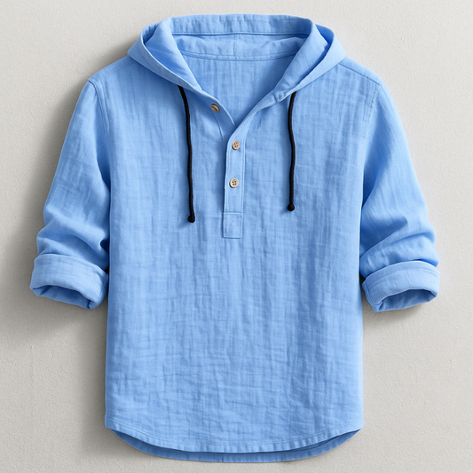 Sacha™ | Chemise en Lin à Capuche