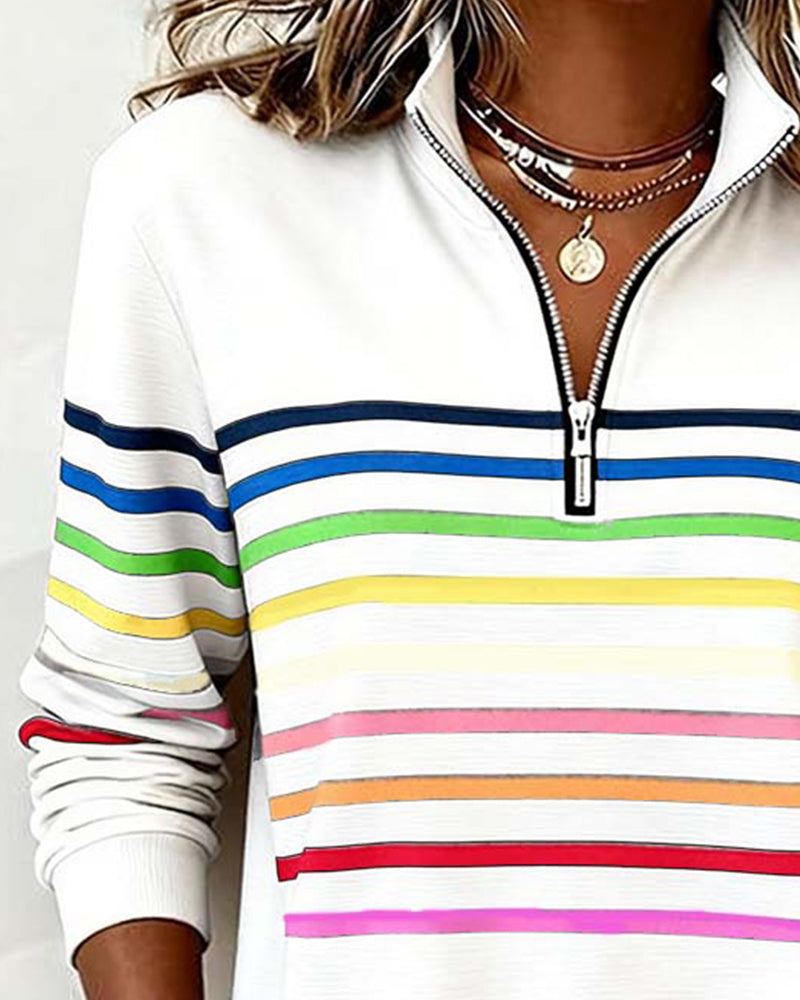 Camille™ | Pull Décontracté à Col Zippé