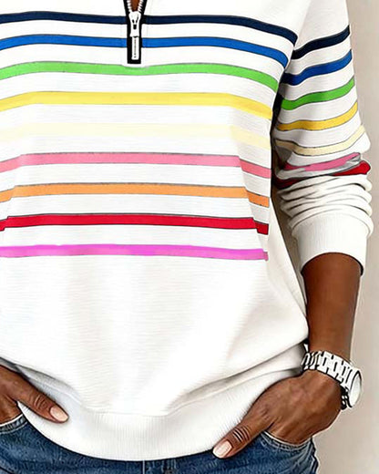 Camille™ | Pull Décontracté à Col Zippé