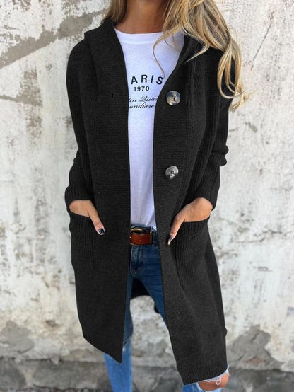 Anaëlle™ | Cardigan Long Tricot Élégant