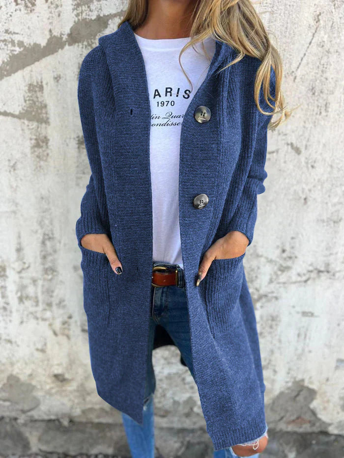 Anaëlle™ | Cardigan Long Tricot Élégant