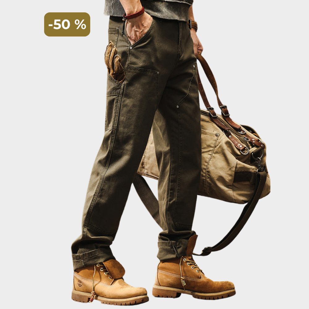Maxime™ | Pantalon Utilitaire en Coton Sergé
