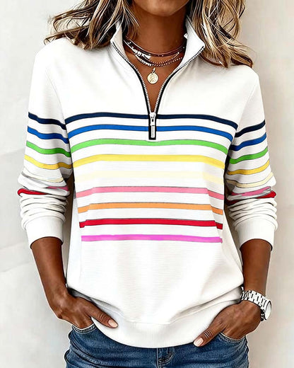 Camille™ | Pull Décontracté à Col Zippé