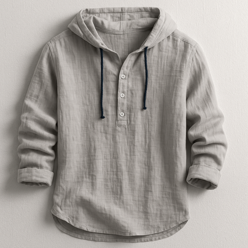 Sacha™ | Chemise en Lin à Capuche