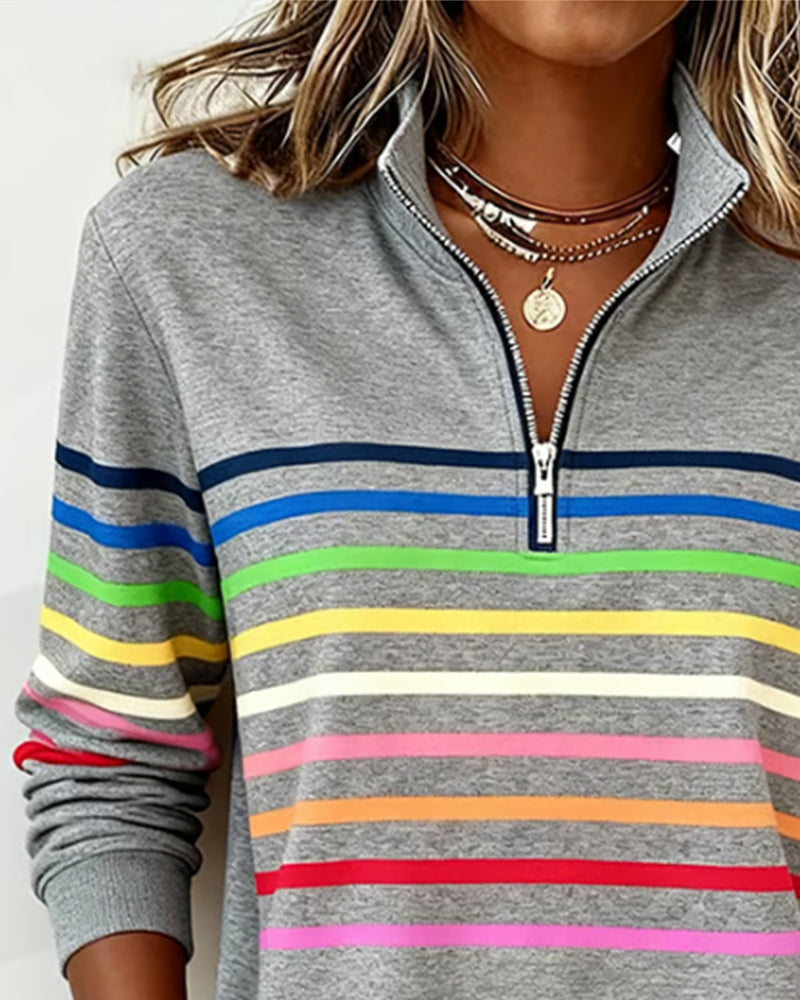 Camille™ | Pull Décontracté à Col Zippé