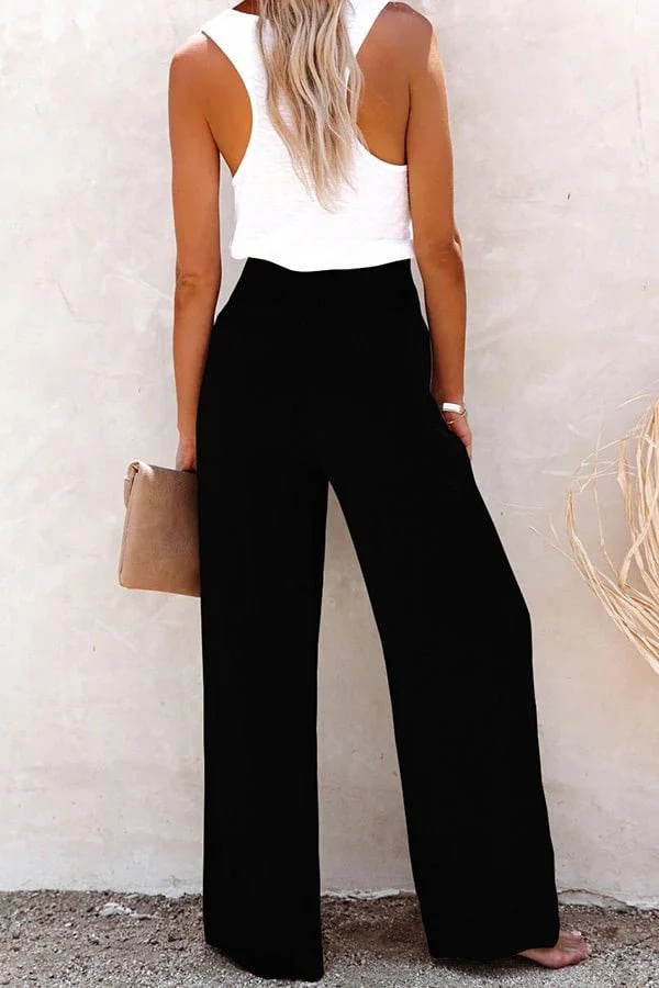 Riana™ | Pantalon taille haute coupe relax