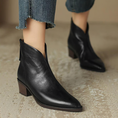 Séverine™ | Bottines Élégantes à Talon Raffiné