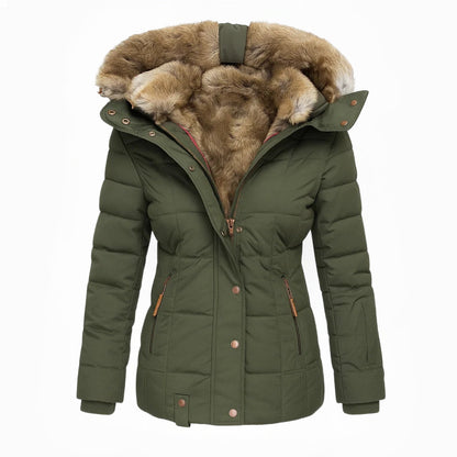 Ismérie™ | Manteau Hiver Doublure Fourrure Élégance