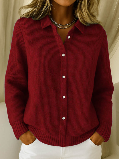 Maëlle™ | Cardigan Classique Maille Douce