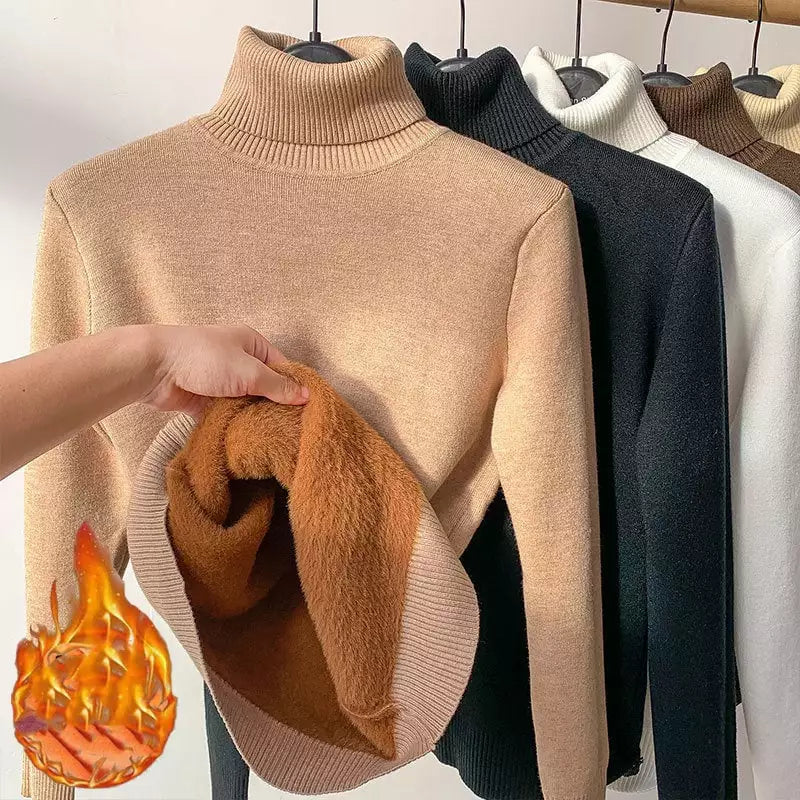 Séraphine™ | Pull Col Roulé Doublé Fleece