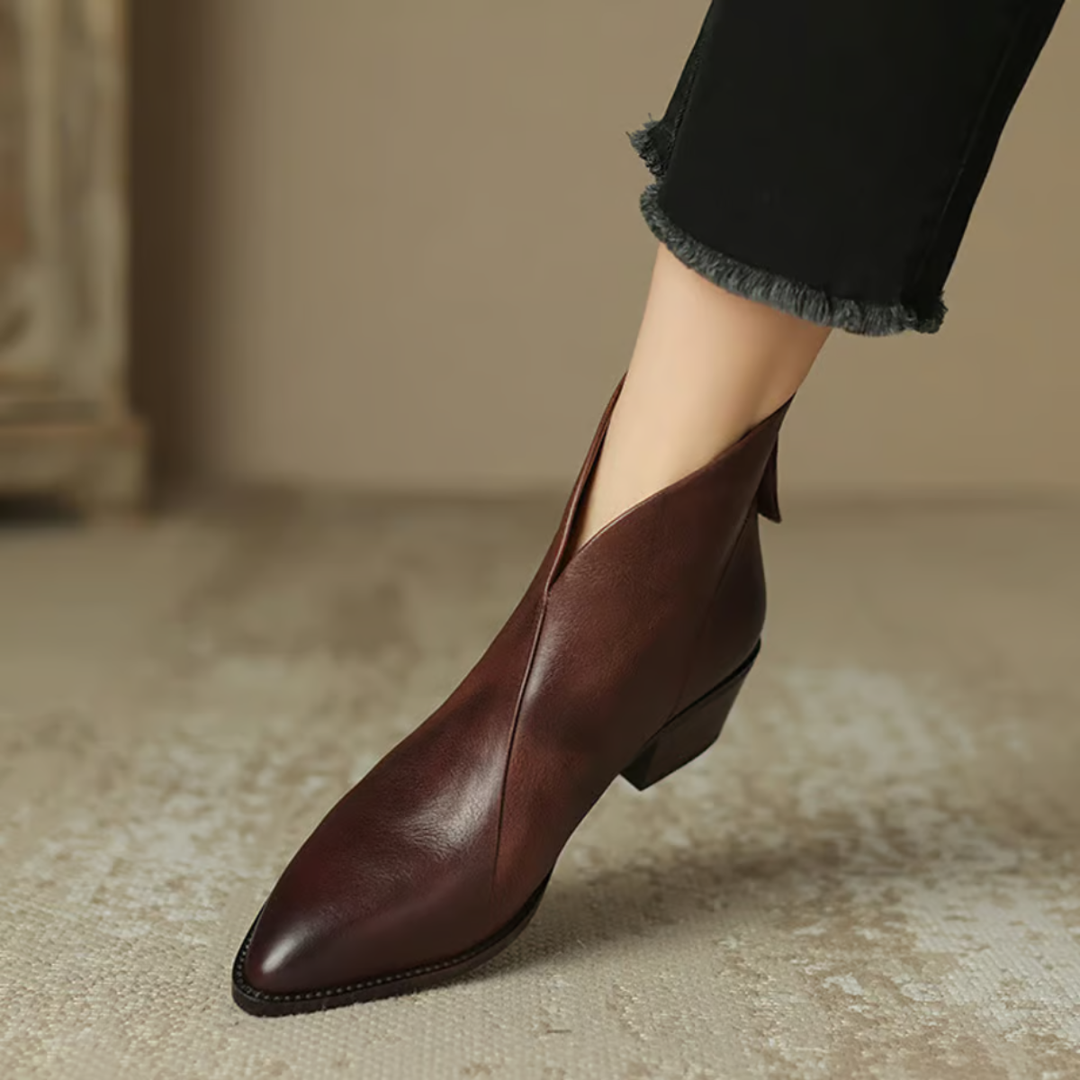 Séverine™ | Bottines Élégantes à Talon Raffiné