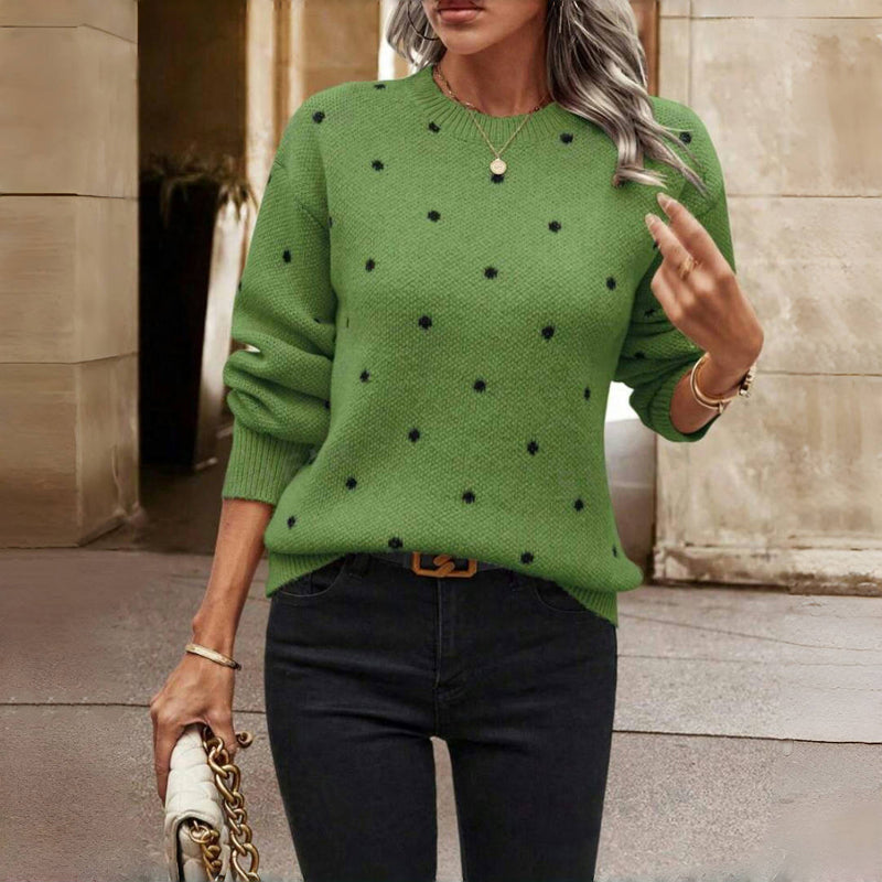 Anaëlle™ | Pull Élégant à Pois