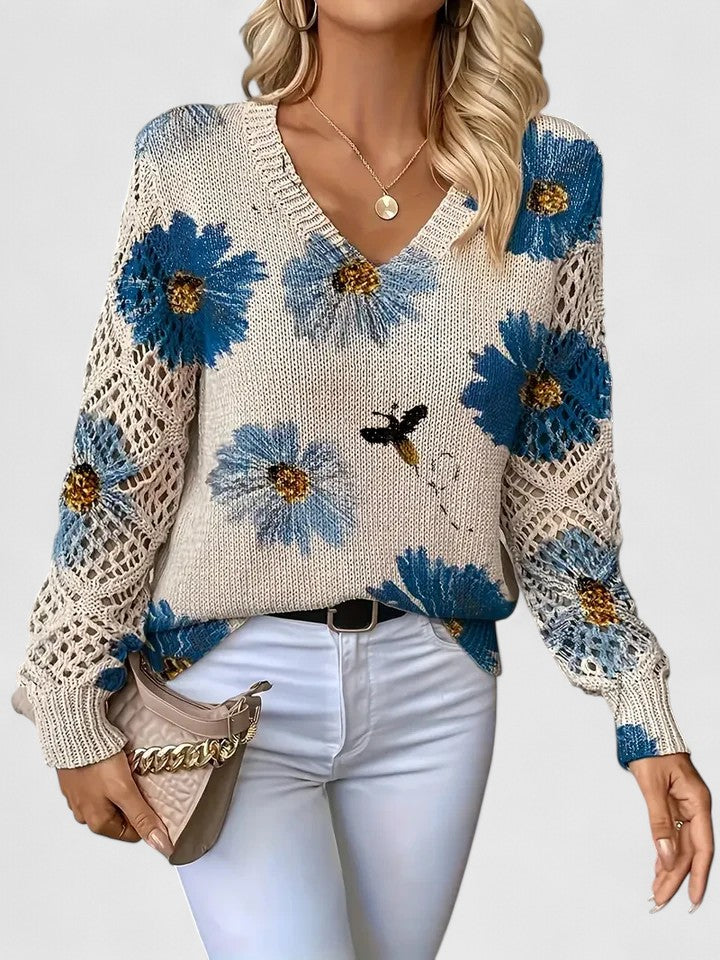 Aurélie™ | Pull Élégance Florale