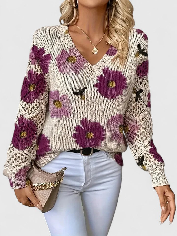 Aurélie™ | Pull Élégance Florale