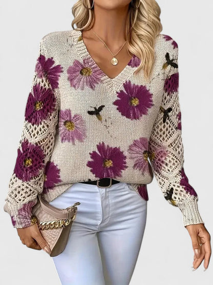 Aurélie™ | Pull Élégance Florale