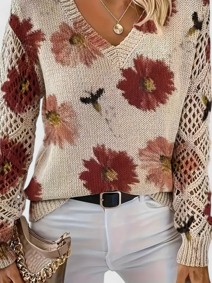 Aurélie™ | Pull Élégance Florale