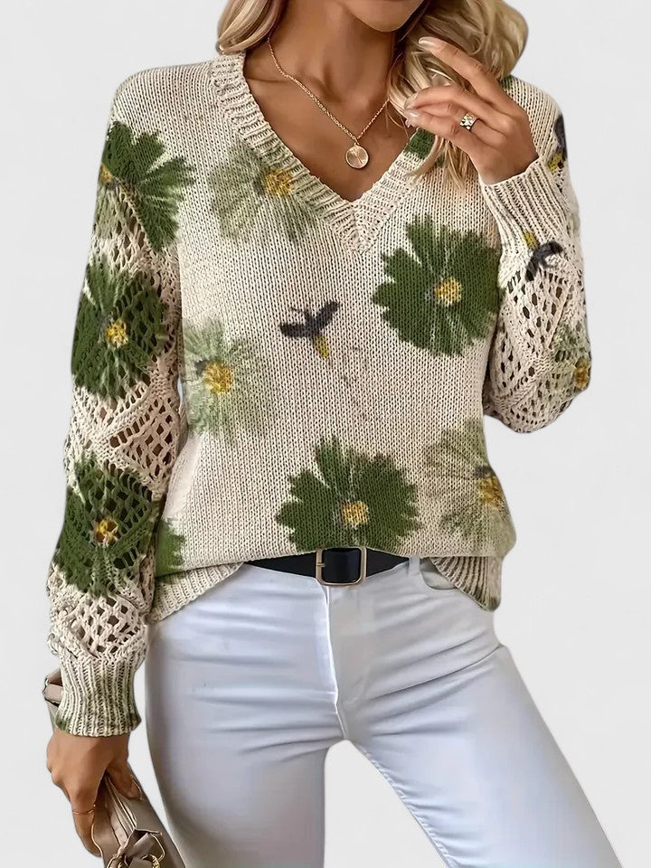 Aurélie™ | Pull Élégance Florale