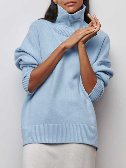 Isaline™ | Pull Col Roulé Oversize