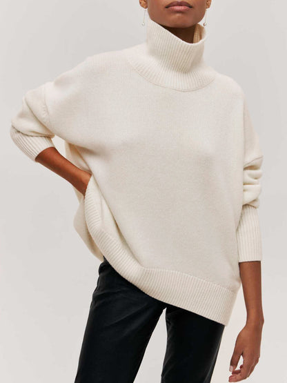 Isaline™ | Pull Col Roulé Oversize