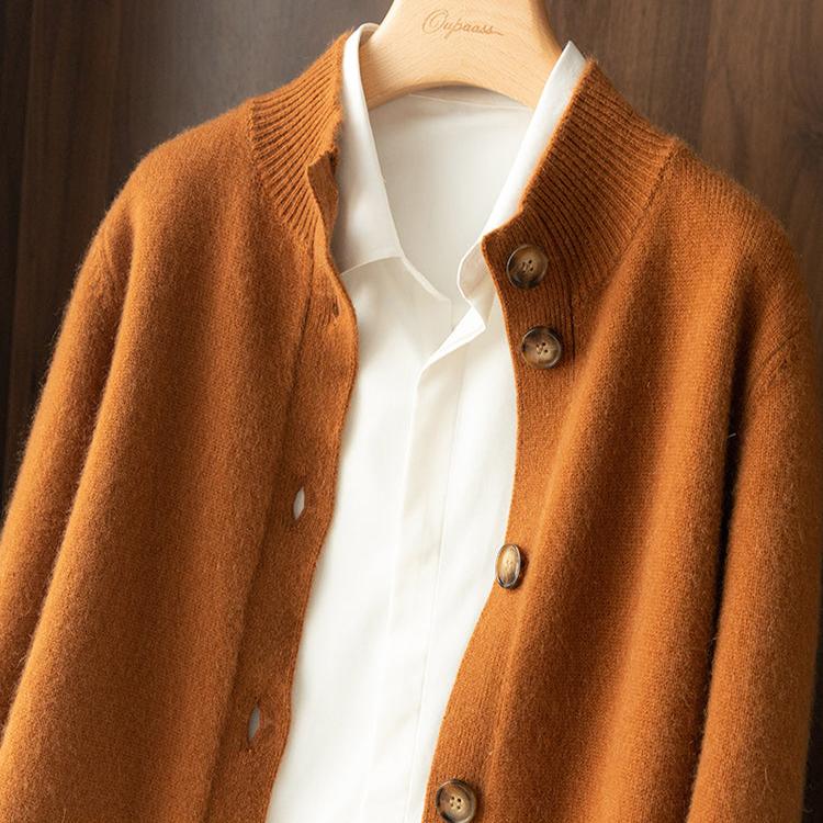 Gabrielle™ | Cardigan Classique Camel