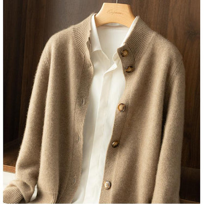 Gabrielle™ | Cardigan Classique Camel