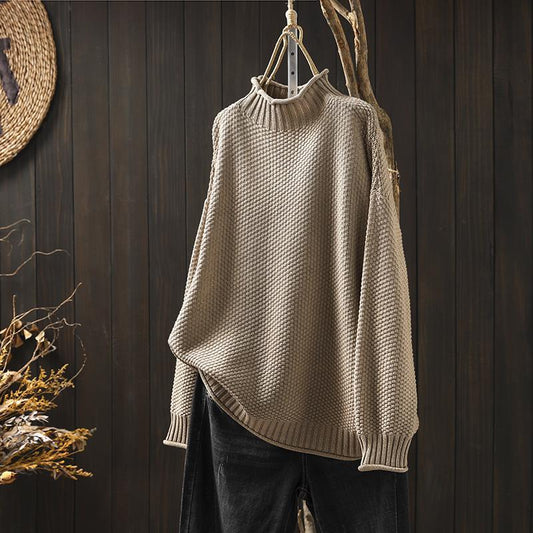 Éliane™ | Pull Maille Waffle Raffinée