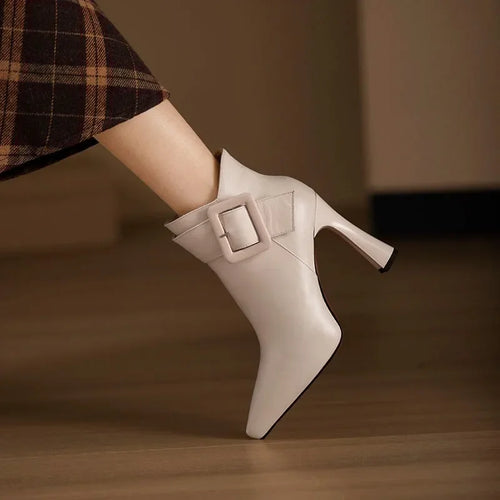 Clémence™ | Bottes Élégantes à Boucle