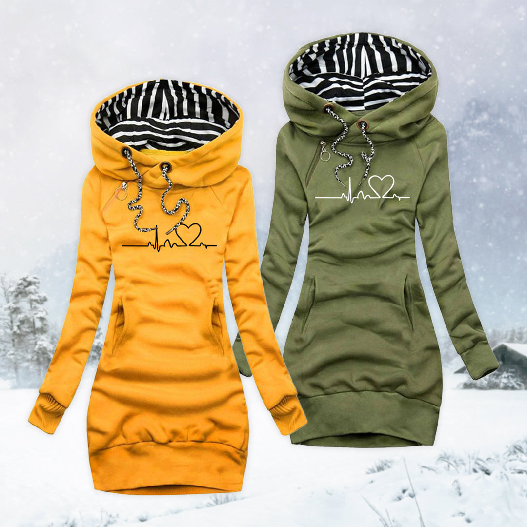 Émilienne™ | Robe Sweat Confort Élégant