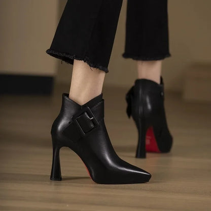 Clémence™ | Bottes Élégantes à Boucle