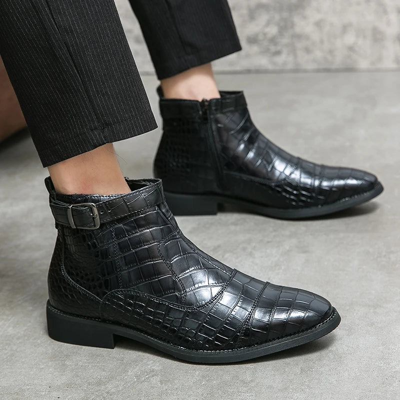 Isandro™ | Bottines Boucle Élégance Urbaine