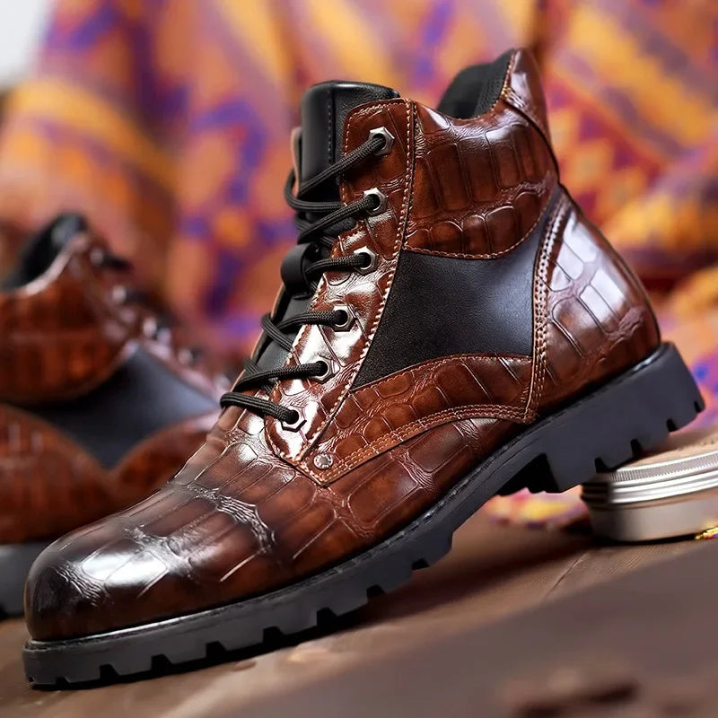 Dario™ | Bottes Relief Crocodile Prestige