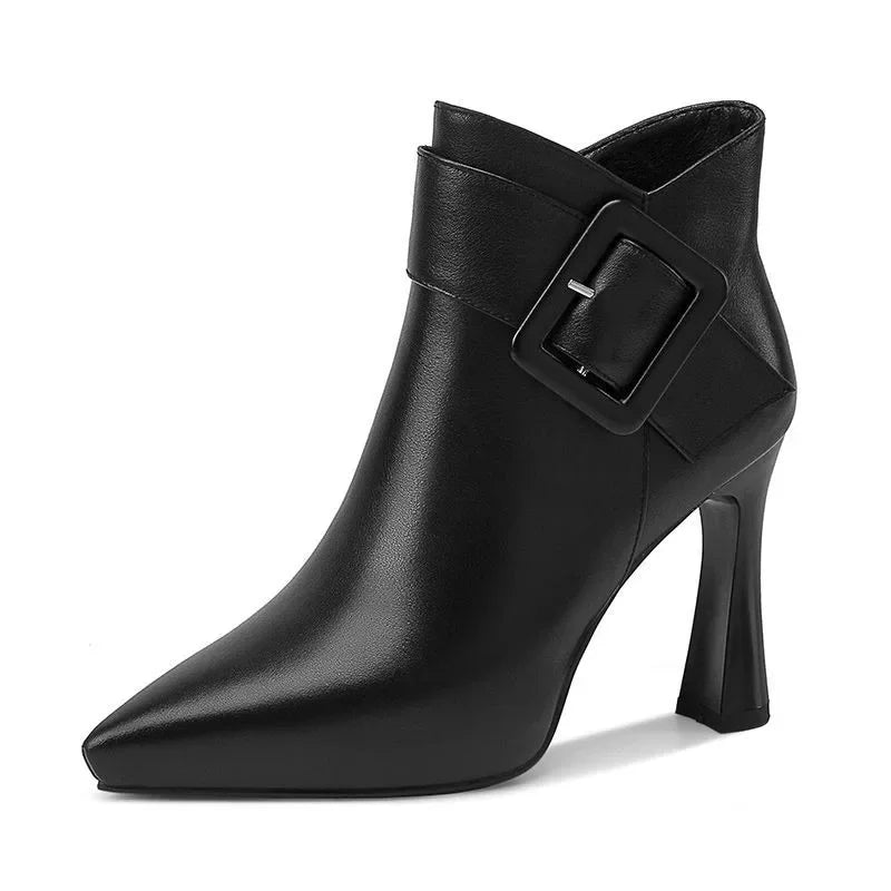Clémence™ | Bottes Élégantes à Boucle