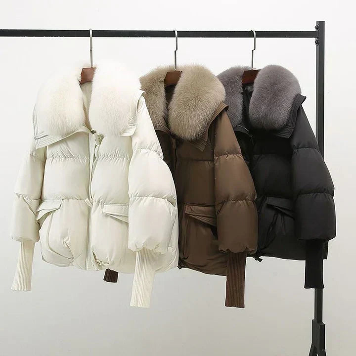 Céliane™ | Manteau Hiver Luxe Col Douillet