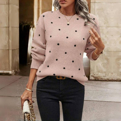 Anaëlle™ | Pull Élégant à Pois