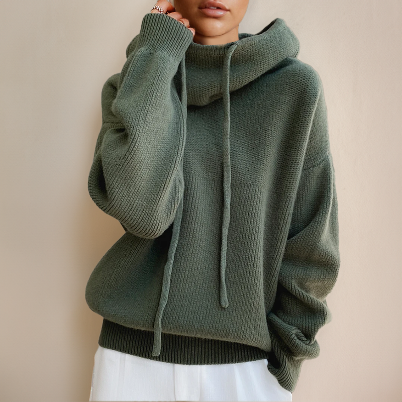 Clarisse™ | Hoodie Maille Élégance Douce