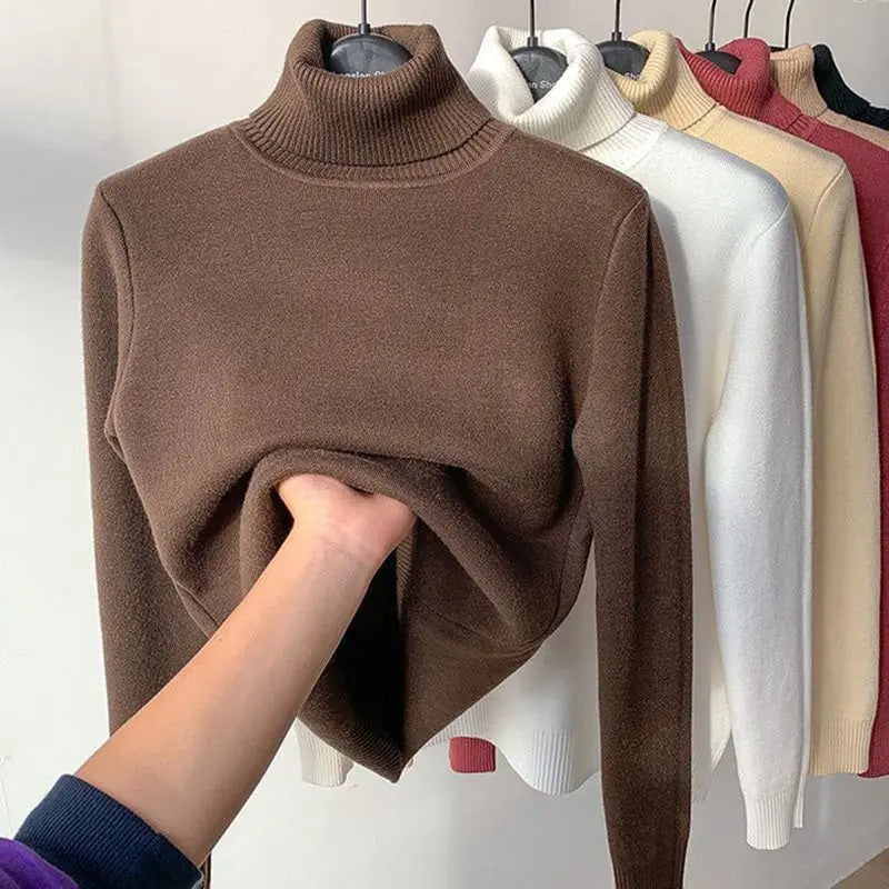 Séraphine™ | Pull Col Roulé Doublé Fleece